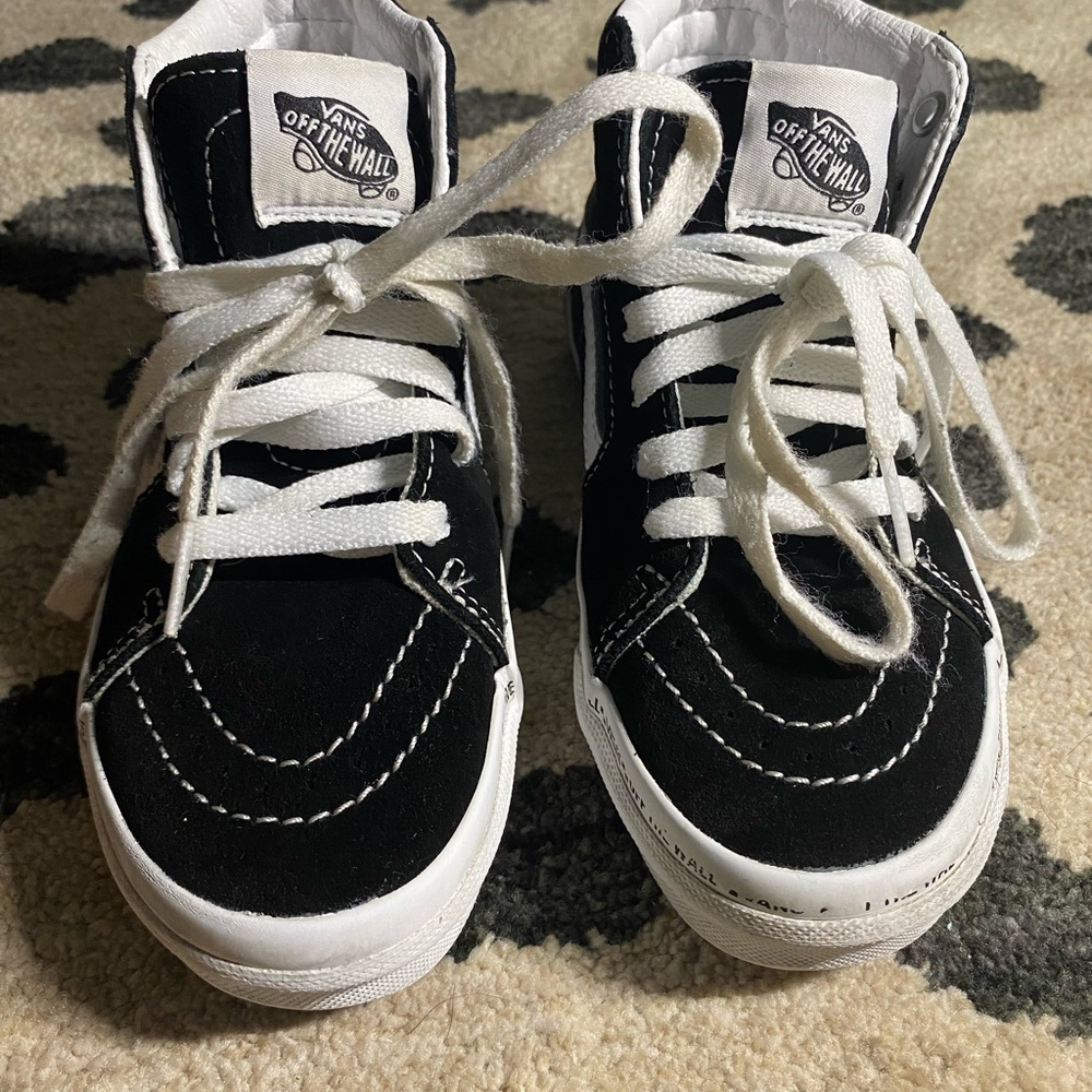Vans hi top Sneaker - black/white - size 13 toddler